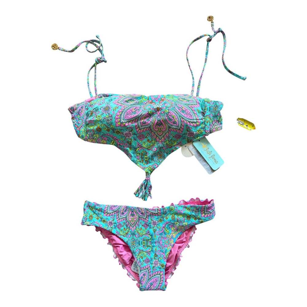 New with tags Luli Fama Miami two-piece bikini set, both pieces size Small